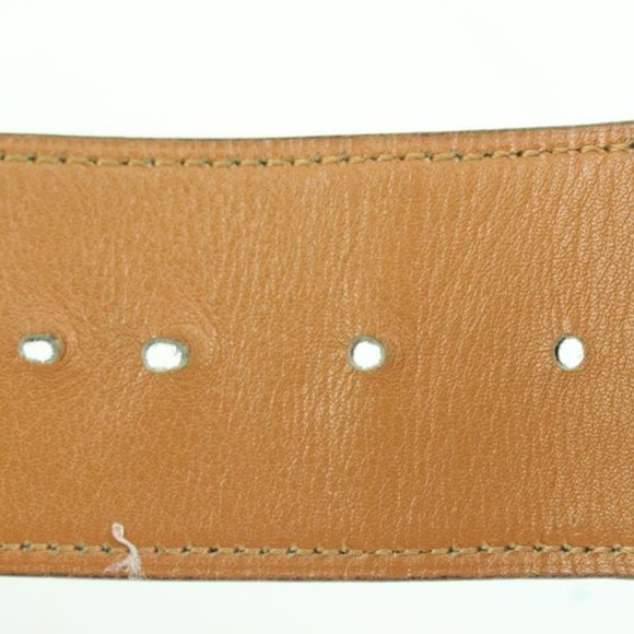 Hermès 42MM Burgundy x Gold H Logo Belt 85h39s main image 10